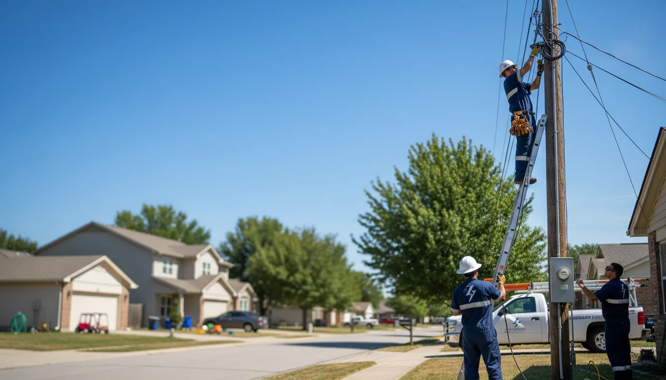 Residential electrician providing installation services in Stotts City, MO